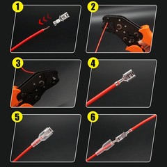 /360Pcs 2.8/4.8/6.3mm Quick Splice Male and Female Wire Spade Connector Crimp Te