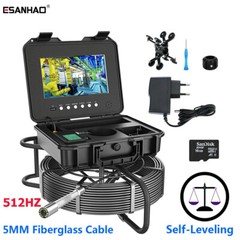 328ft Drain Camera with 512hz Self-leveling Pipe Inspection Camera 10.1&Prime; Monitor