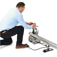 Handheld Round Pipe Cutting Machine 220V Copper/Steel Pipe Cutter 12-116mm