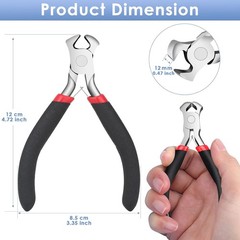 Jewelry Pliers, End Cutting Pliers End Nippers for Zipper Install Stops Repair