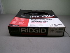 RIDGID 50657 S-3 CABLE 1/4&Prime;X35&Prime; REPLACEMENT DRAIN CLEANING CABLE