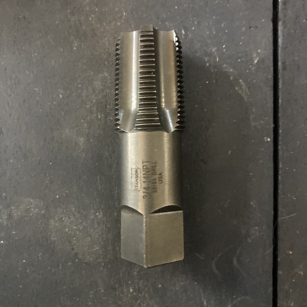 Irwin Hanson High Carbon Steel SAE Pipe Tap 1/2-14 NPT PIPE