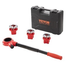 VEVOR Ratchet Pipe Threader Kit Pipe Threading Tool 1/2&Prime; NPT, 3/4&Prime; NPT, 1&Prime; NPT