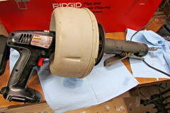 Ridgid Kollmann K-38B 12V Snake Drain Cleaner, 2 batteries, charger, NOT TESTED