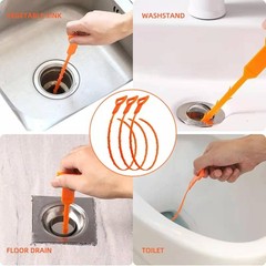 3 Pcs Drain Hair Cather 20 Inch Drain Snake Shower Drain Hair Trap Clog Remover