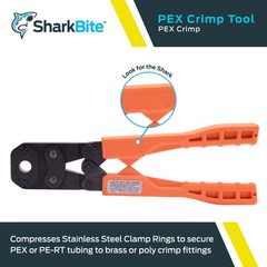 SharkBite 3/8 Inch PEX Crimp in. Tool Multi-Head Kit, Copper