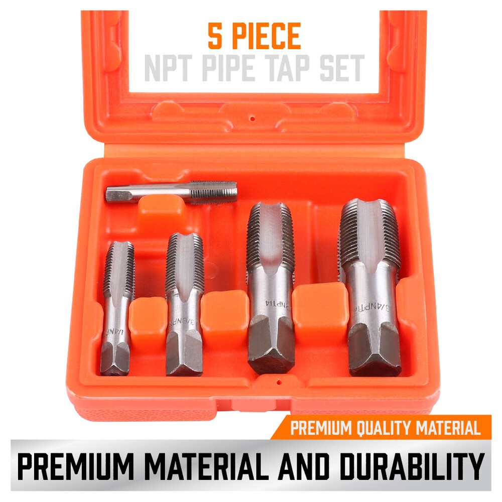 HORUSDY 5 Piece NPT Pipe Tap Set