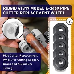 5-Pack Replacement Blades for 41317 E-3469 Tubing Cutter Spare Wheel Blade, Comp