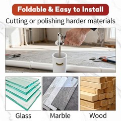 Inside Pipe Cutter for PVC Pipe Cutter, with Handle and 4 Diamond Grit Cutting W