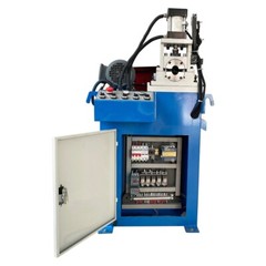 Pneumatic Solid Bar Rod Pipe Bender Chamfering Beveling Deburring Machine