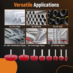 8pcs Reamer Kit Fit into Standard 1/2 Inch Drill and 3/8 Inch wuth PPR50
