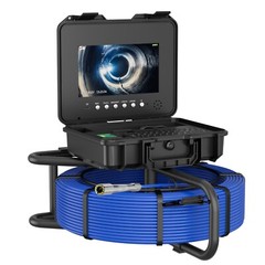 100m Pipe Inspection Camera Meter Counter Keyboard Sewer Camera Self Level 512hz