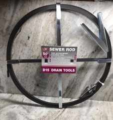 LDR Sewer Rod-Fast Action Sewer Clearing Tools 50 Foot/15.24meters