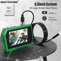 4.3&rdquo; inch Dual Lens Industrial Endoscope Camera Sewer Inspection Borescope 5M
