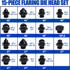 24Pcs Hydraulic Brake Line Flaring Tool Kit, 37&deg;& 45&deg; Flare Tool Set,Single Doub