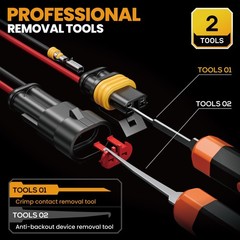 SOMELINE AMP Superseal 1.5 Crimp Tool Kit 22-14 AWG Waterproof Connectors