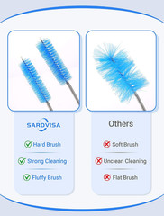 Drain Cleaning Brush, 66 Inch Double Ended Flexible Pipe Tube Cleaner