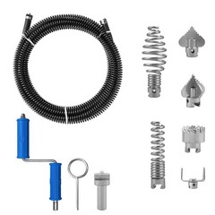 Drain Snake, Auger with Drill Attachment, 16.4 Feet By 12 MM Plumbing&hellip;