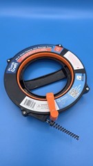 Plumb Craft 20-FT Sink Drain Cleaner:1/4 Flat Steel Storage Case+winding Handle