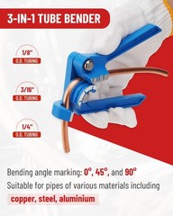 25 ft 3/16in Copper Coated Brake Line Flaring Tool Kit, Includes 3-in-1 Tube &hellip;