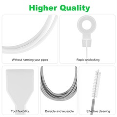 8 PCS Refrigerator Drain Cleaning Tool &ndash; Fridge Water Line Cleaner Kit with Long