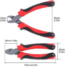 Conskyee Fishing Crimping Tool Fishing Leader Kit for Single Barrel Crimp Sleeve