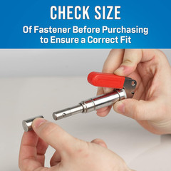 TTBW-158 Steel Barrel Fastener Plunger Tool for Water Utility Fasteners with 0.1