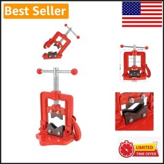 Heavy Duty Cast Iron Pipe Vice &ndash; 0.4 to 2.4 Inches Capacity, Durable & Portable