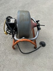 RIDGID K-3800 Drum Drain Cleaning Machine w/ Cables Sewer Snake &ndash; Works Great