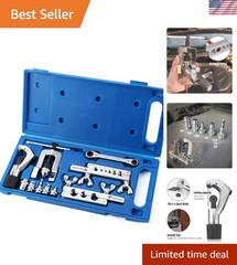 Professional 45&deg; Single Flaring & Swaging Tool Kit for HVAC & Automotive Needs
