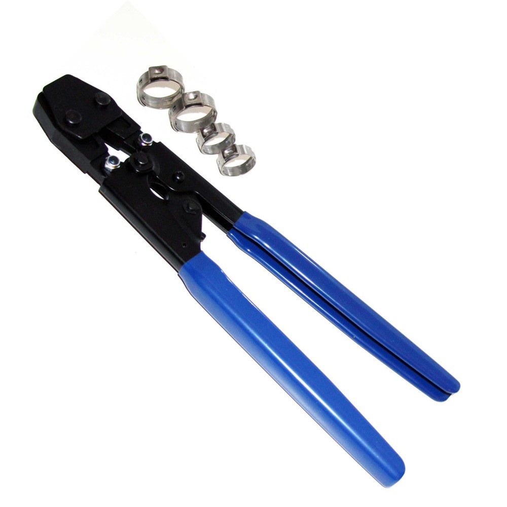 PEX CINCH CRIMP CRIMPING TOOL With 30 1/2 SS CLAMPS