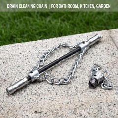 2 Piece Heavy Duty Chain Knocker Drain Cleaner, Multi-Purpose PVC Flex Shaft &hellip;