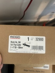 Ridgid 32900 Model 246 1 1/2&Prime;-6&Prime; Soil Chain Pipe Cutter w/ Ratchet-Action Handle