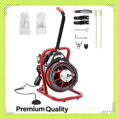 Auto Feed Sewer Snake Drain Cleaner Machine Drain Cleaning Machine Auger 75Ft