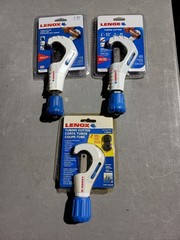 (3) Lenox Tubing Cutters (2) Slide Handle (1) Standard w/ Built in Reamers