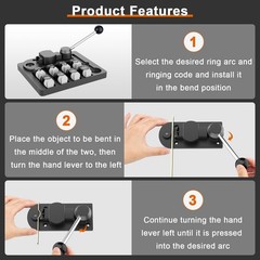GAXPAK 30pcs Ring Bender Tool Machine Ring Set for 12/14/16/18/20/22mm, Earri&hellip;