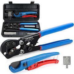 2 IN 1 Ratchet Pex Crimping Tool Cinch and Remove Combo Function Blue