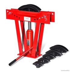 12 Ton Hydraulic Pipe Bender Manual Metal Tube Bending Machine 6 Dies 1/2 2