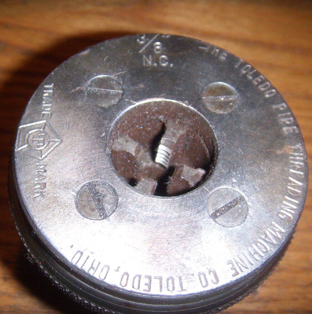 TOLEDO 1/4&Prime; NC PIPE THREADER DIE DROP HEAD TYPE SIZE OO 1-1/2&Prime; DRIVE