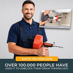 Solid Drain Auger &ndash; 50FT Auto Feed &ndash; Sink Unblocker