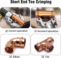 Crimper Crimping Tool Stripper Copper Pipe Fittings Crimping and Plumbing Tool
