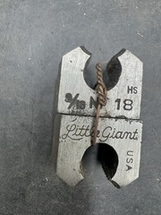 Vtg Greenfield Little Giant Adjustable Die Set 9/16 18 NF