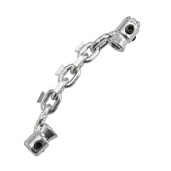 Flexshaft Drain Cleaning, 1-1/2 In. Single Carbide Tipped Chain Knocker and Head