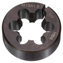 HSS M18 x 1.5 Metric Machine Thread Round Die Left Hand High Speed Steel