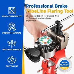45&deg; Brake Line Flaring Tool Kit Double & Bubble Flares for 3/16&Prime; &ndash; 3/8&Prime; Tube