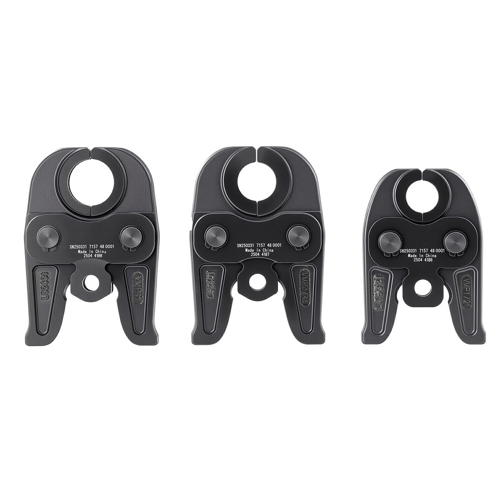 Uimoso 3PCS VMP Pressing Jaws 1/2&Prime;, 3/4&Prime;, 1&Prime; Compatible with 32KN Press Tools