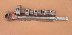 Ridgid 00-R Ratcheting Pipe Threading Tool W/5 Dies 1/4&rdquo; 3/8&Prime; 1/2&rdquo; 3/4&rdquo; 1&Prime; USA