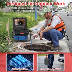 Sanyipace 9&Prime; Sewer Inspection Camera 20M with Self-leveling and 512Hz Locator