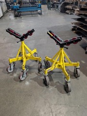 Max-Jax Pipe Stands, Vee, 2500 lb Capacity, 4 in to36 in Pipe, 30.5 in to 42.5 H