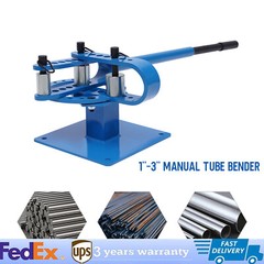 Pipe Tube Bender, Manual Bench Bending Machine Tube Bender 7 Dies Set NEW